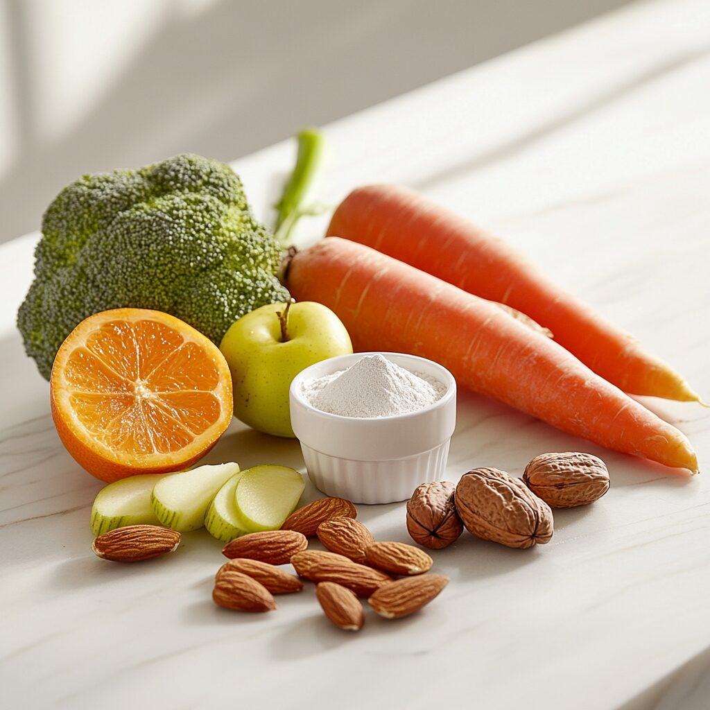 хидролизиран телешки колаген и така важните витамини за превенция на чупливи нокти, косопад и засъхнала кожа.